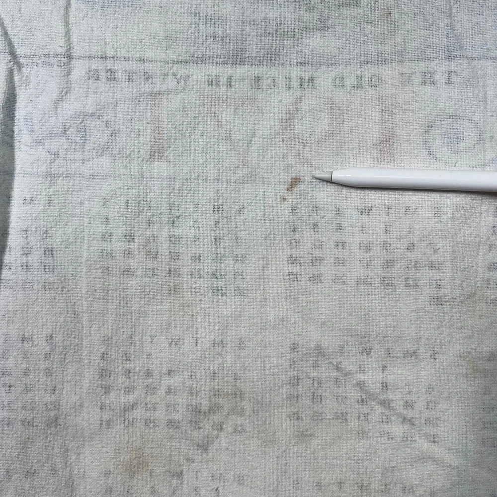 VTG 1971 Calendar Towel Currier & Ives 'Old Mill in Winter' Anniversary Birthday